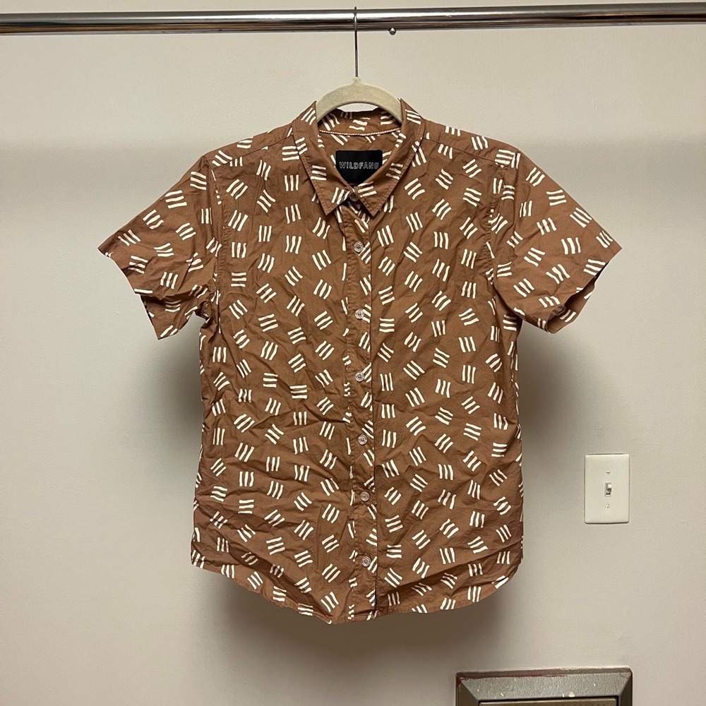 WILDFANG short sleev button down